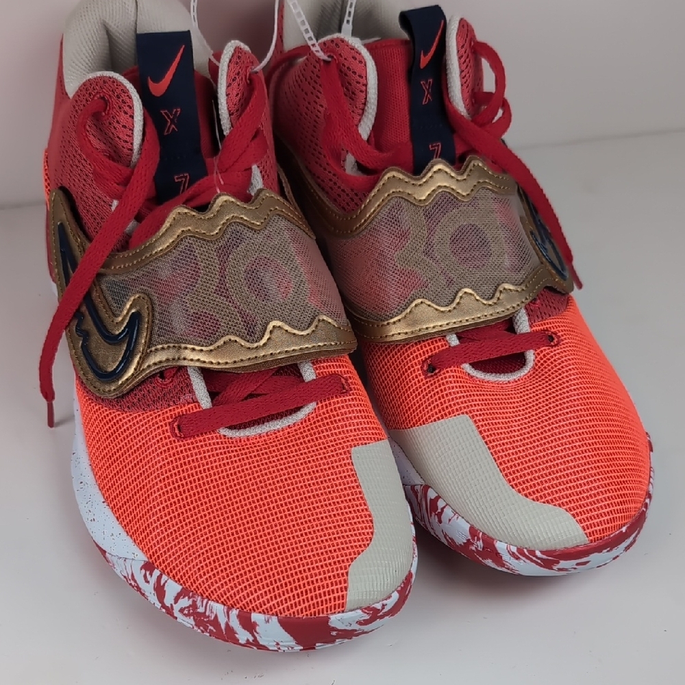Nike KD Trey 5 X Men's Size12 University Red Metallic Gold DD9538-600 Shoes NEW!